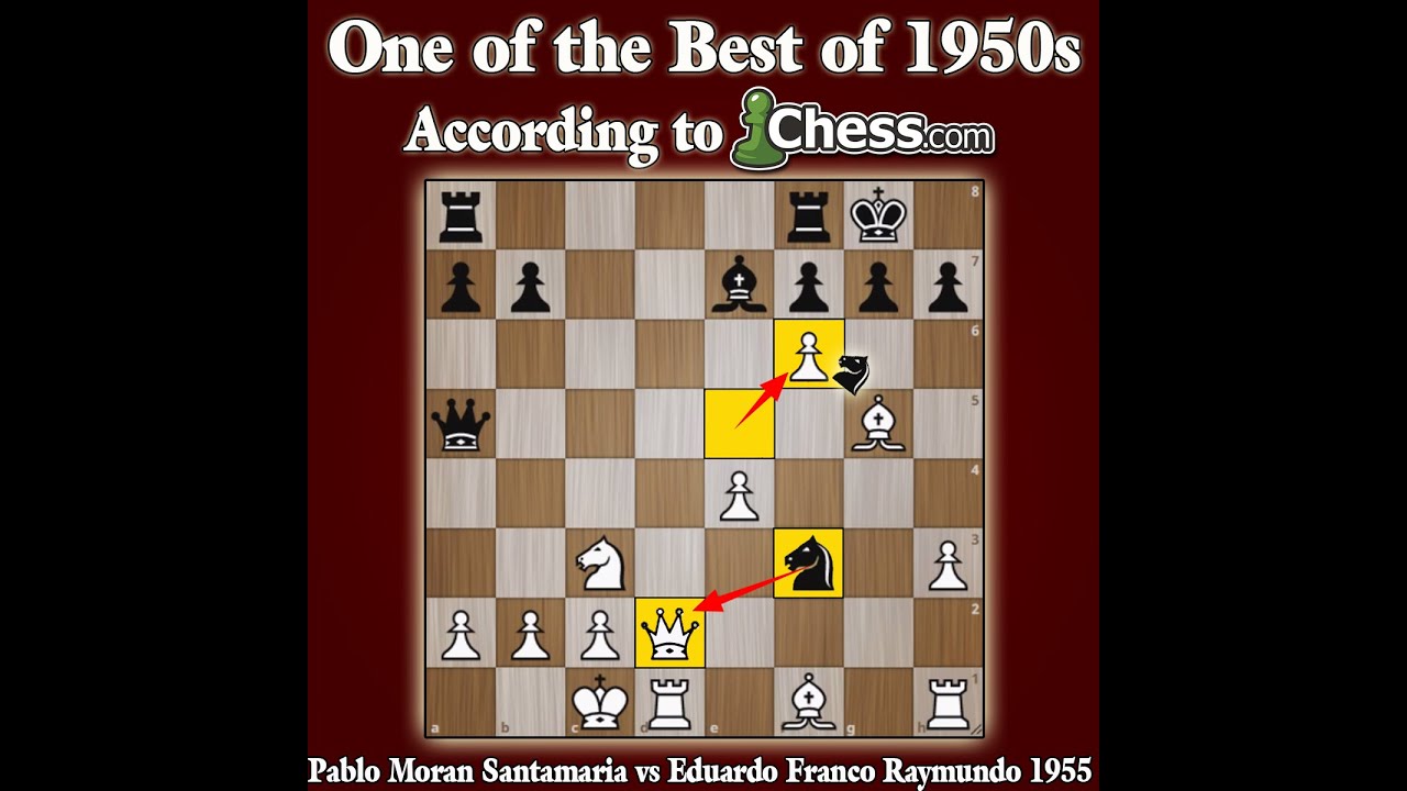 Pablo Santamaria vs Raymundo 1955 | One of the Best Chess Games of 1950s