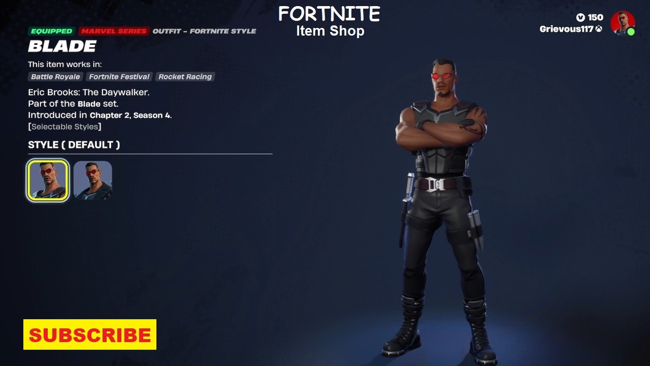 Blade Outfit Available in the Fortnite Item Shop
