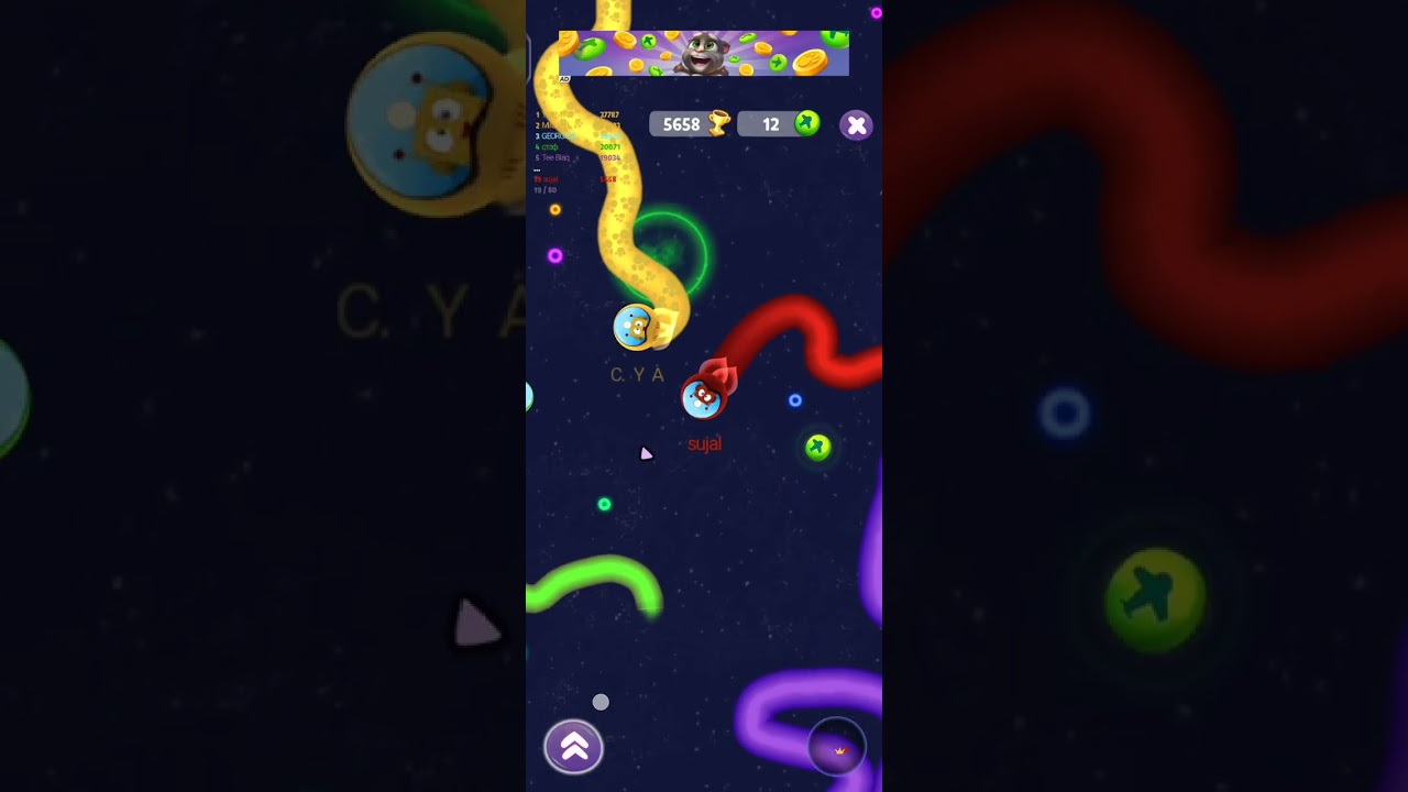 Snake game snake 🐍🐍🐍🐍🐍🐍🐍.....#####subscribe my channel guys....