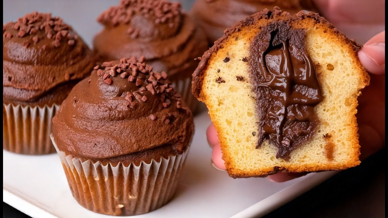 Schokoladenmuffins: ein berühmtes italienisches Rezept. Sie schmelzen im Mund!