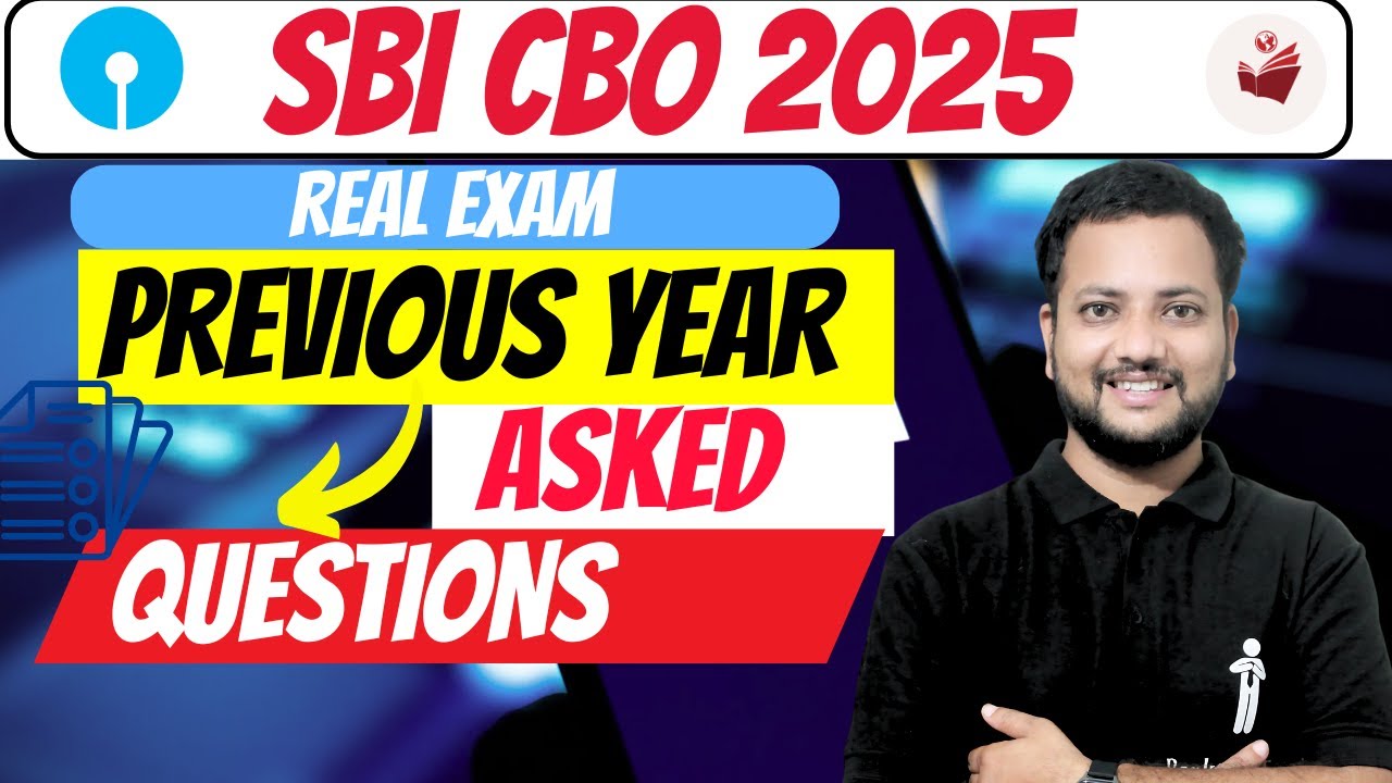 SBI CBO Previous Year Paper 🔥 Exact Questions from Exam 💯 | Mission  SBI CBO 2025 📘⚡