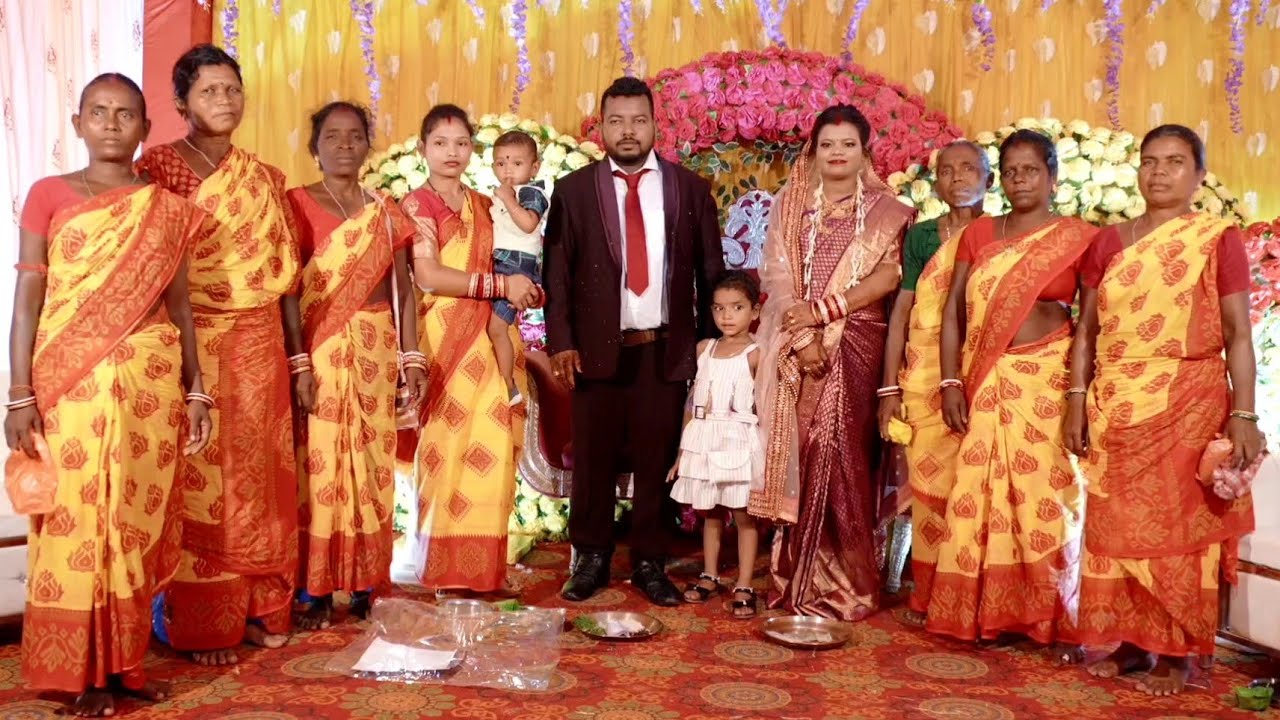 SAGUN BAPLA || Santali traditional wedding reception video #santhali #santali #wedding 