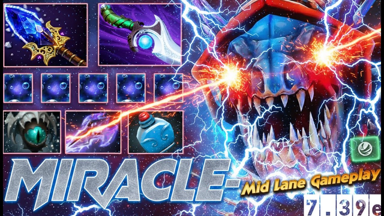 MIRACLE- Slark Mid Lane DOMINATION [Dota 2 7.39e]