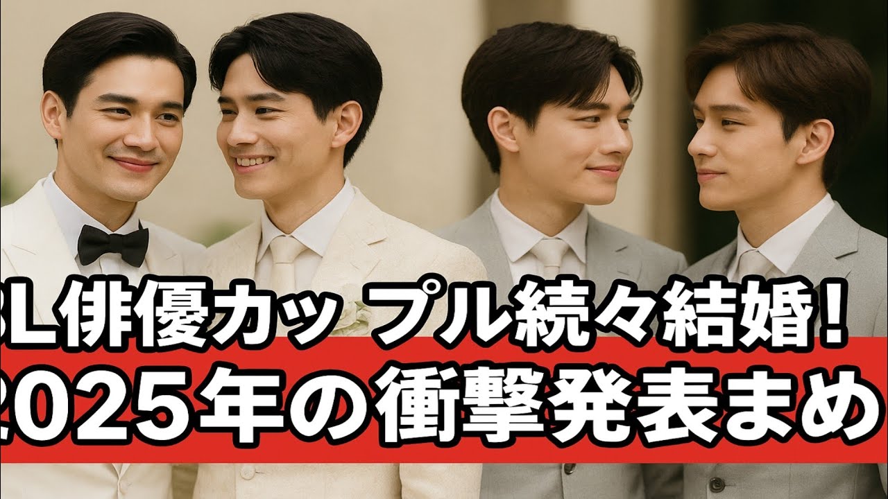 🌈2025年ついに結婚💍！正式に交際・結婚を発表した超人気BL俳優カップルたちが美しすぎる💖