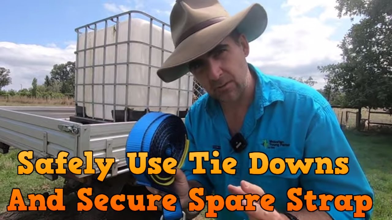 How to Use Tie Downs Safely and Secure Excess Strap to tidy your load