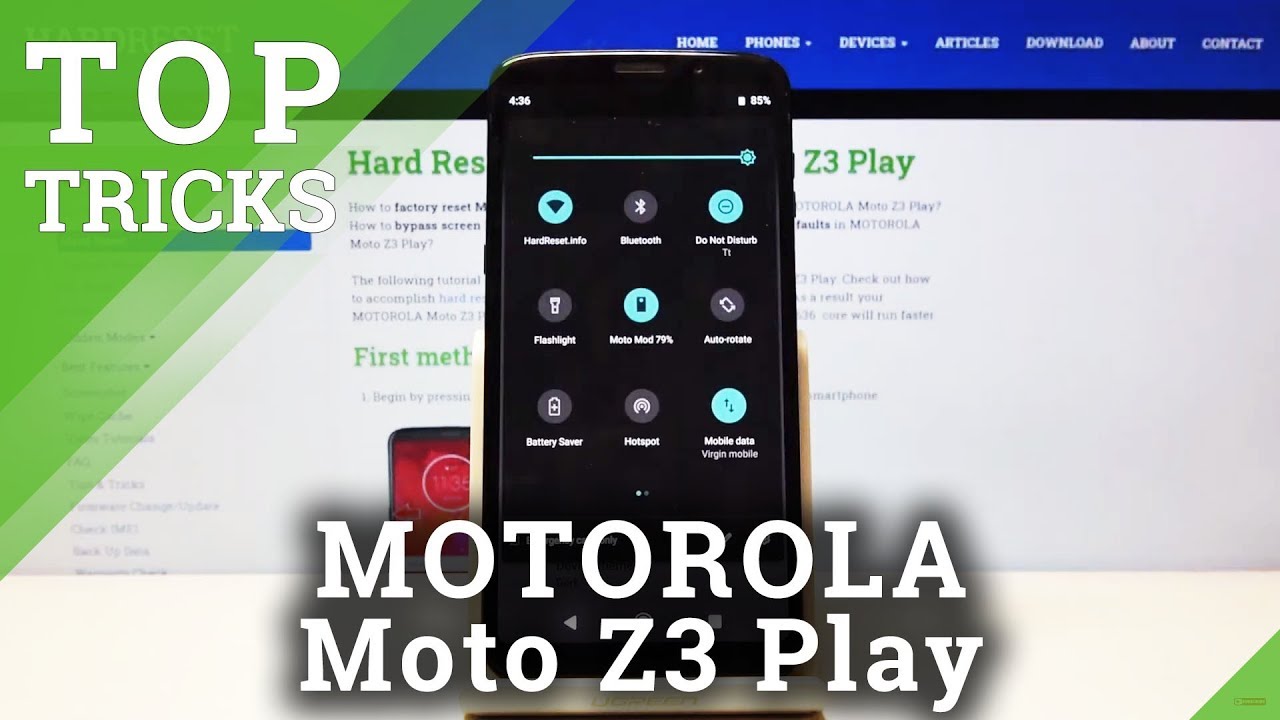 Лучшие трюки для MOTOROLA Moto Z3 Play