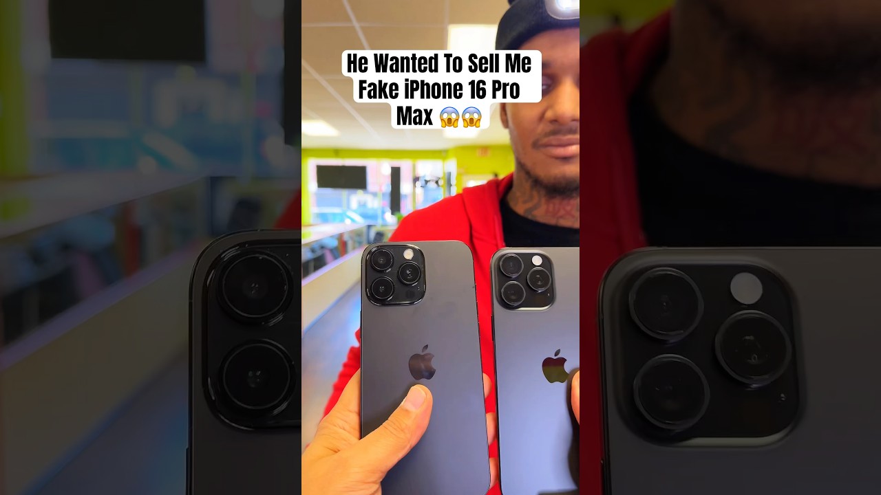 He was About to SCAM Me $1000 FOR FAKE IPHONE 😱 #shorts #iphone16promax #apple #moneytalkswireless