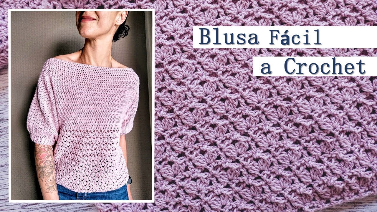 Blusa fácil a crochet para mujer ¡Paso a paso!!
