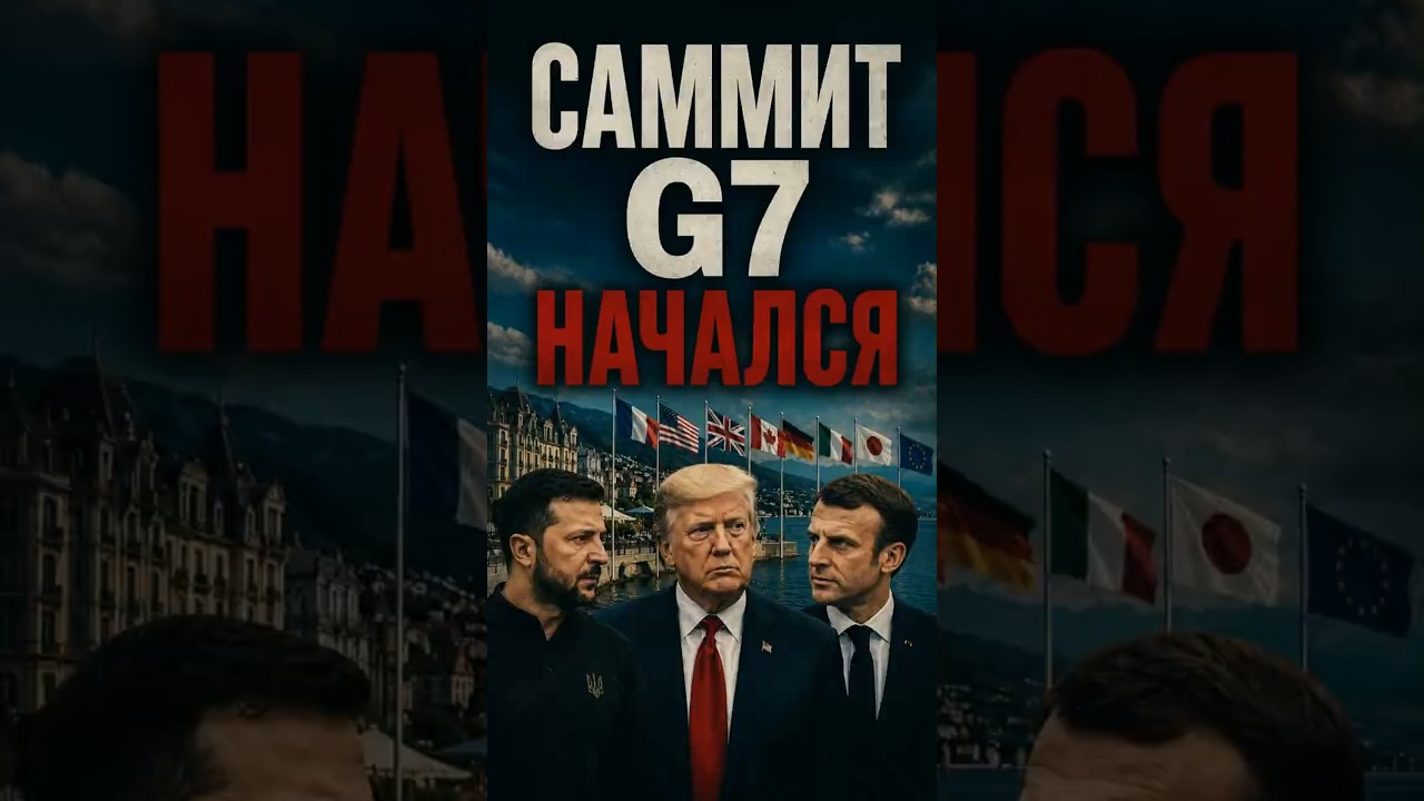 🌍 САММИТ G7 НАЧАЛСЯ! ПЕРВЫЕ КАДРЫ ВСТРЕЧИ ТРАМПА, ЗЕЛЕНСКОГО И МАКРОНА ВО ФРАНЦИИ!