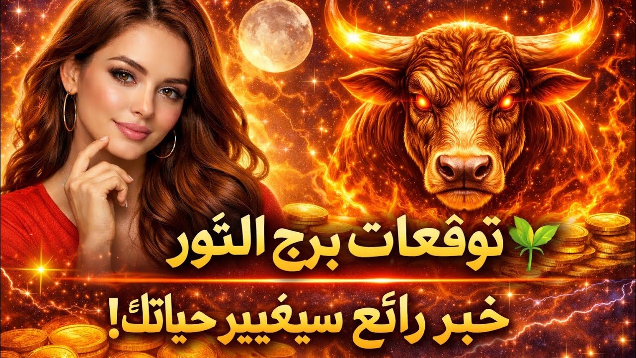 برج الثور اليوم 🌹 عندك فرحه قادم لحياتك تغيير طريق كنت فاكر انه راح ليك مكالمه من محب مكتوب على 