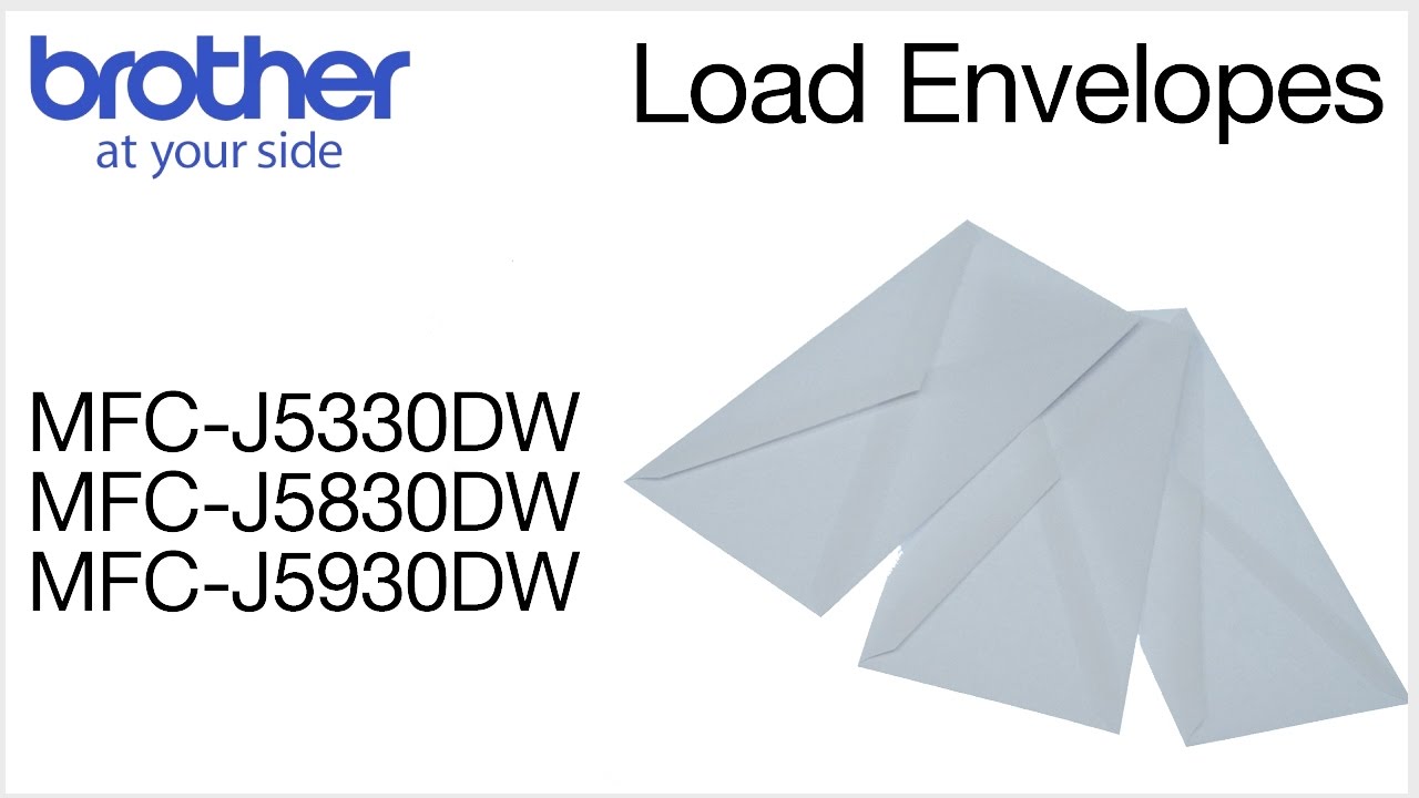 Loading an envelope into the Brother MFC-J5830DW