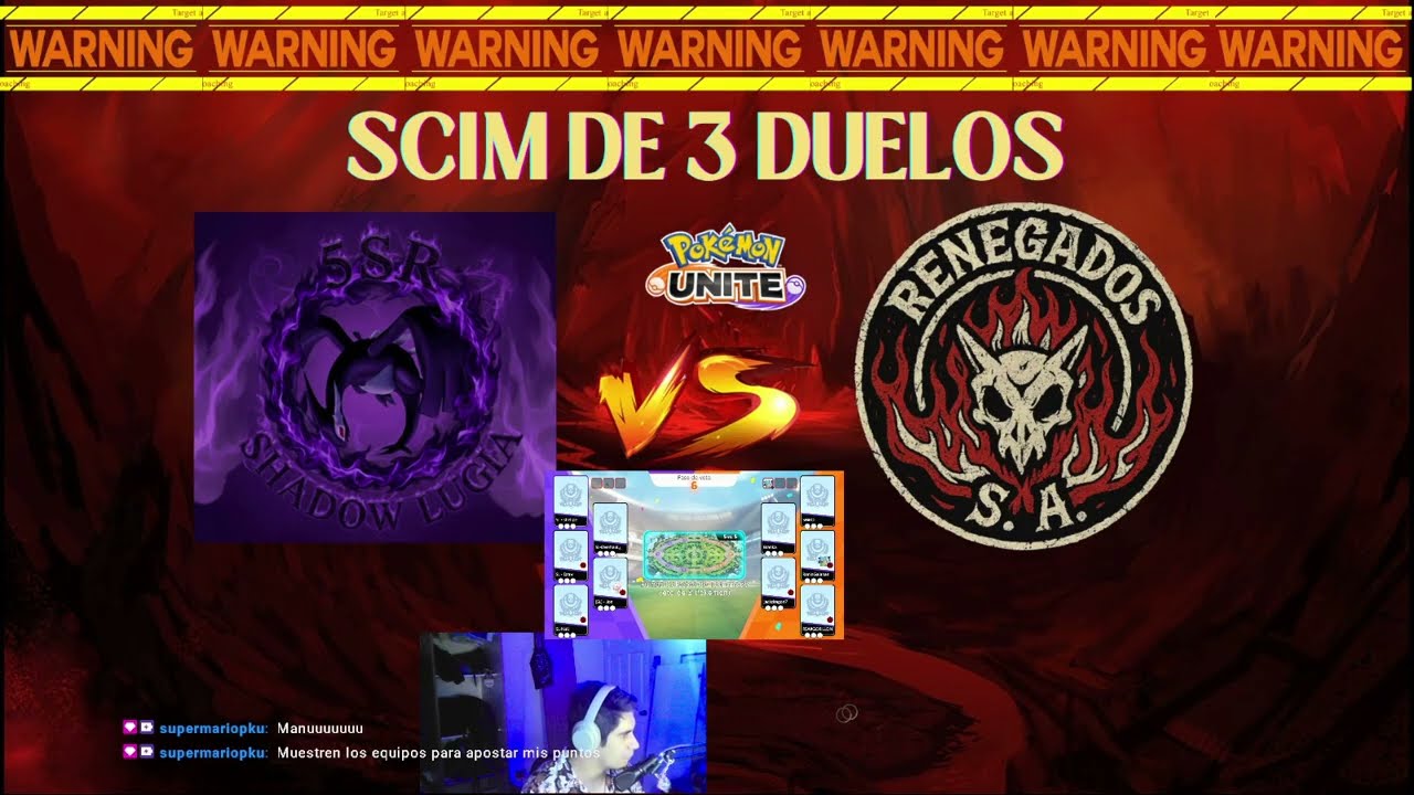 SCRIM de 3 duelos //  Shadow Lugia vs Renegados S.A