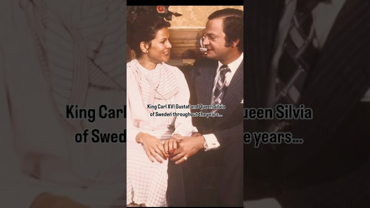 King Carl XVI Gustaf and Queen Silvia throughout the years. #royal #sweden #fyp