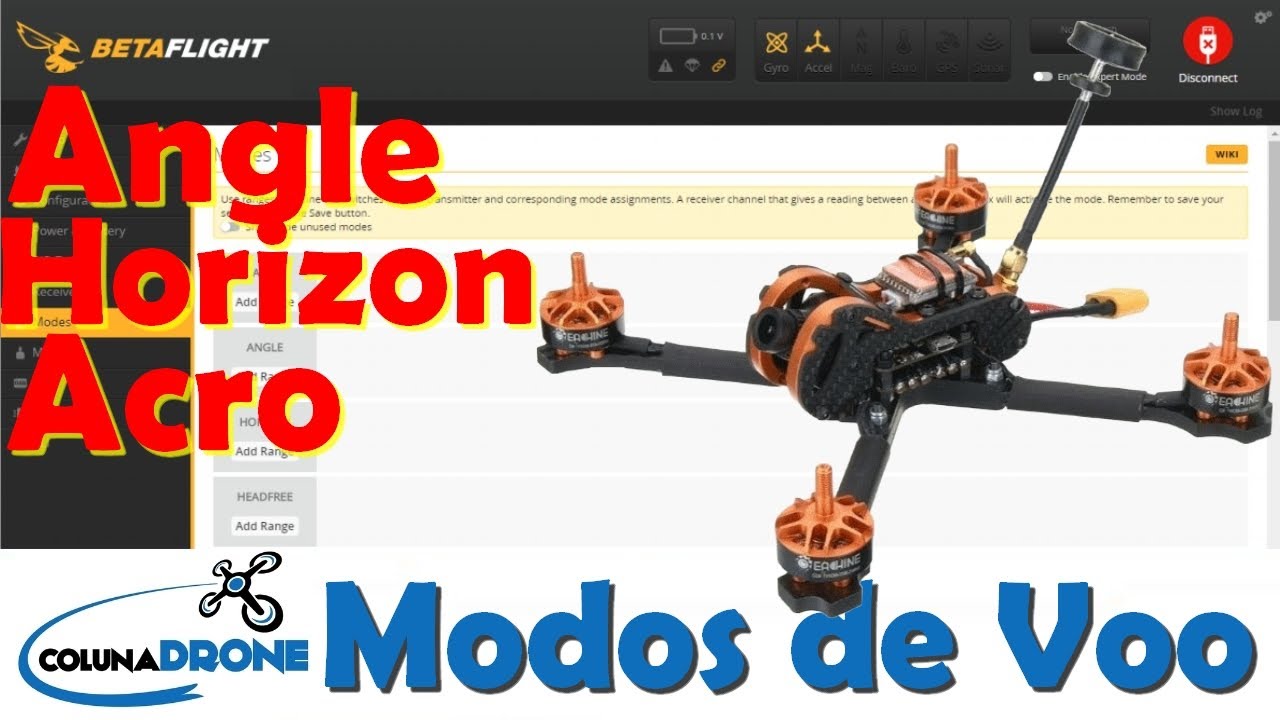 Modos de Voo - Acro / Angle / Horizon | colunaDRONE