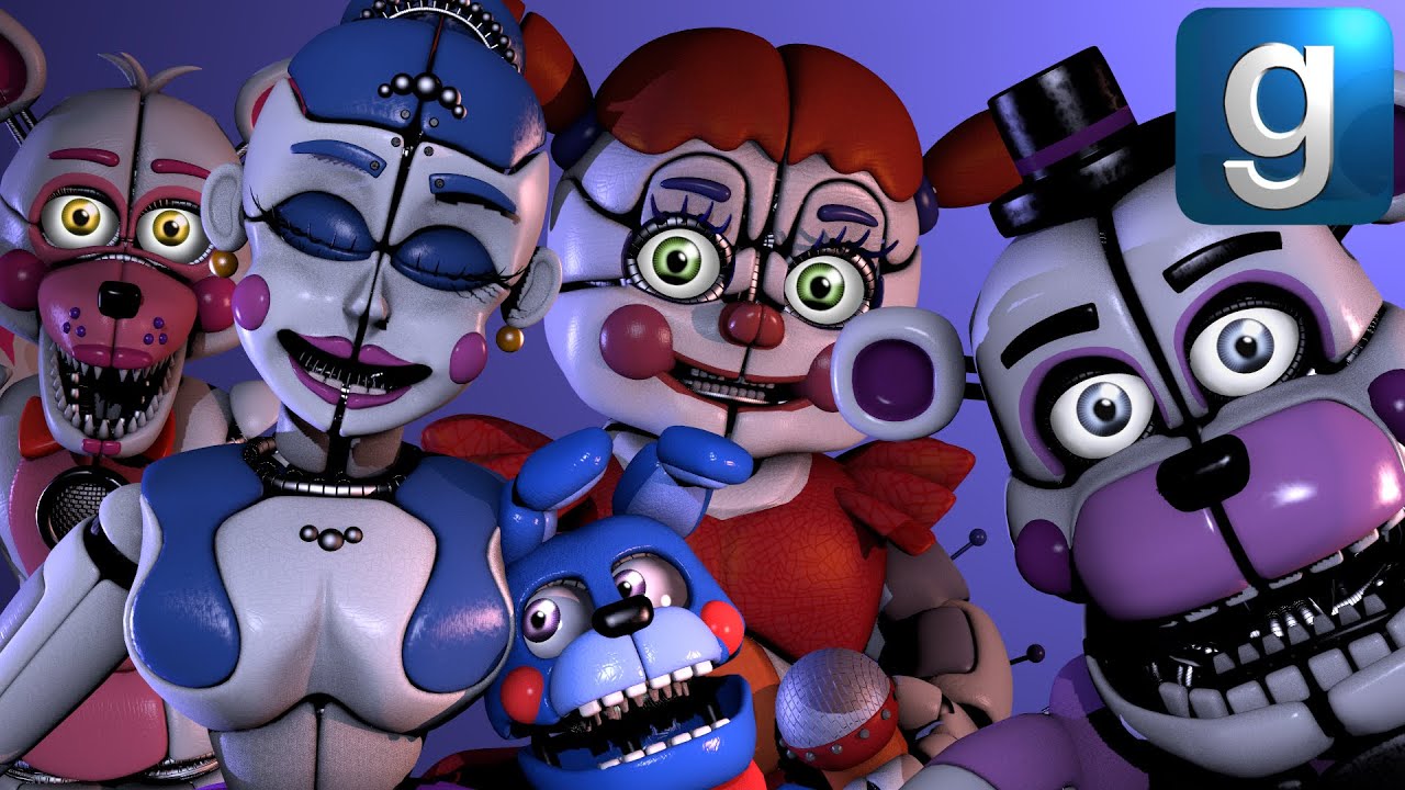 Gmod FNAF | Review | Brand New Sister Location Ragdolls!