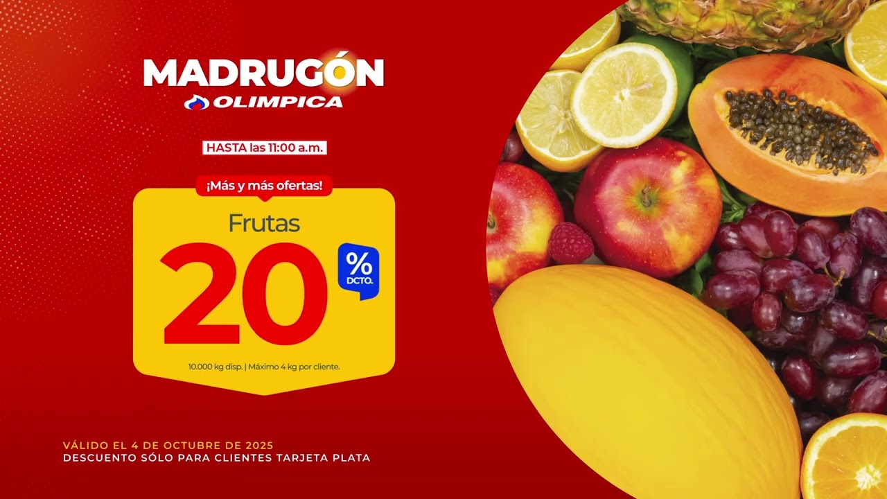 MADRUG&Oacute;N OL&Iacute;MPICA | OFERTAS | S&Uacute;PERMERCADO | ALMAC&Eacute;N | AHORRO | PRECIOS BAJOS | 4 DE OCTUBRE DE 2025