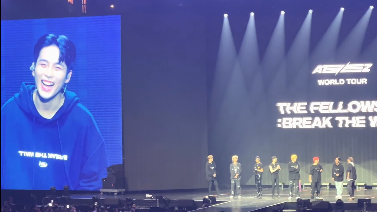 ENDING MENTS | ATEEZ (에이티즈) FELLOWSHIP: BREAK THE WALL | ANAHEIM | 11/07/2022 | 4K