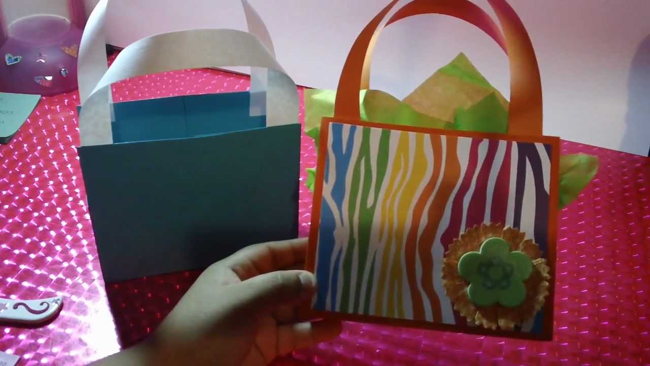 Como hacer bolsas para de regalo//Usando una hoja de 30x30cm