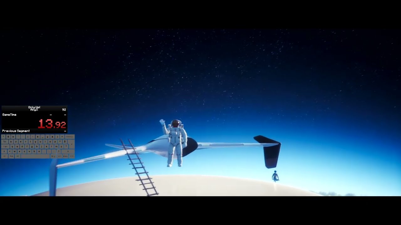 Only Up beaten in 13 seconds - With Keyboard