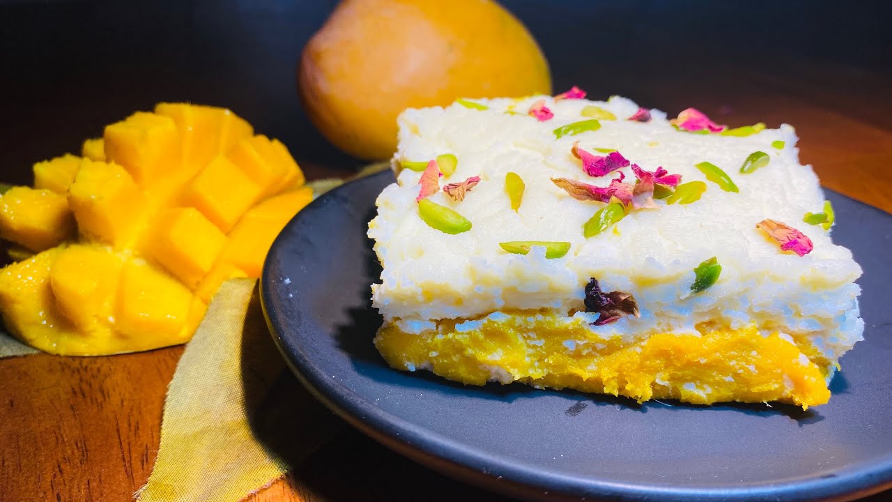 Mango Malai Barfi | Easy & Delicious