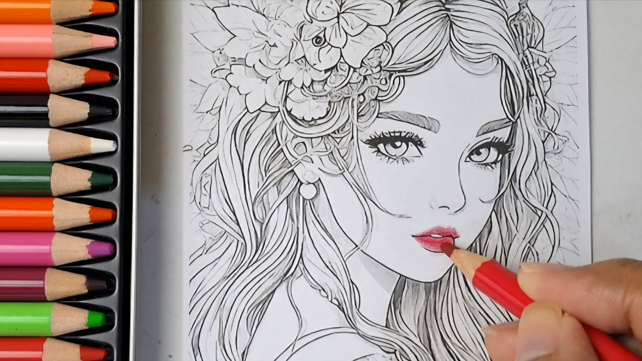 You Are Beautiful | Relaxing Art | Mamina Colored Pencils