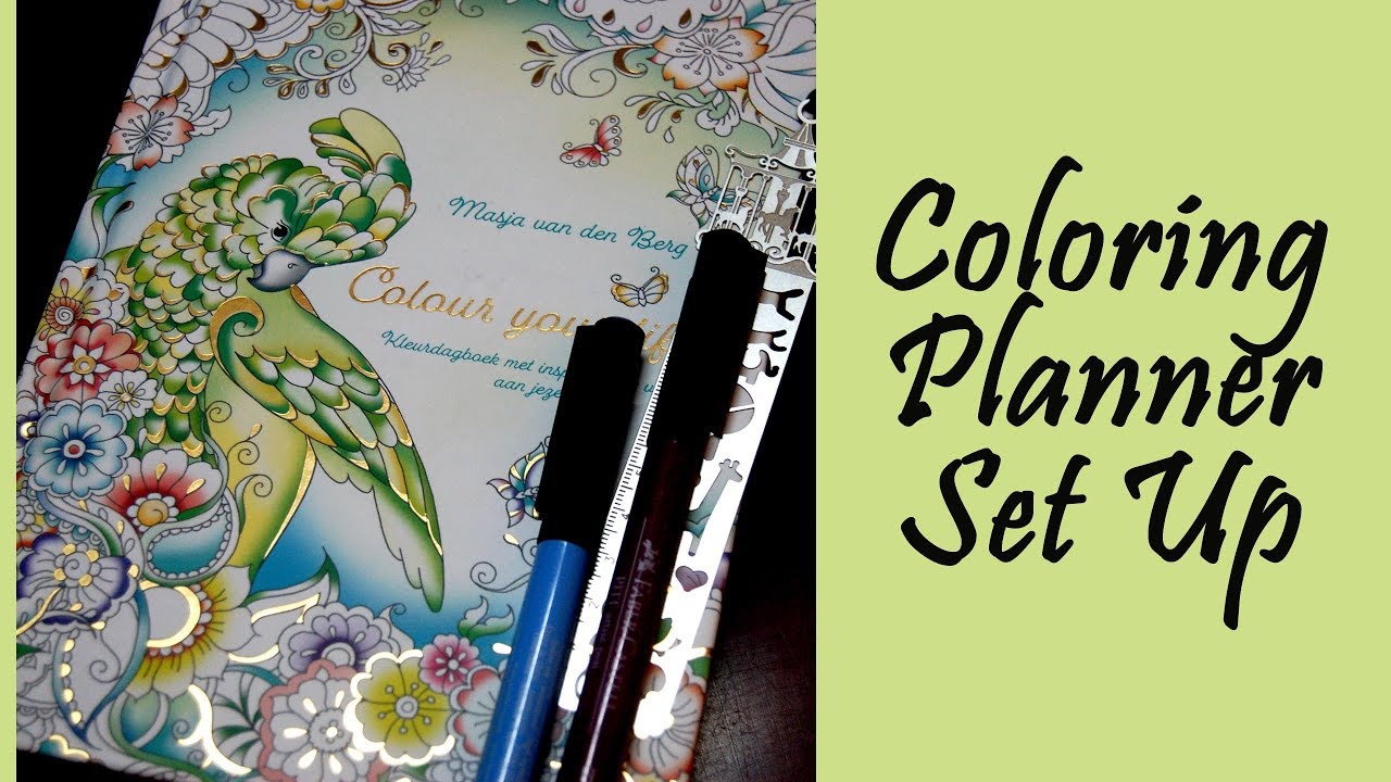 Coloring planner / Sketchbook Set Up. Coloring with Alena