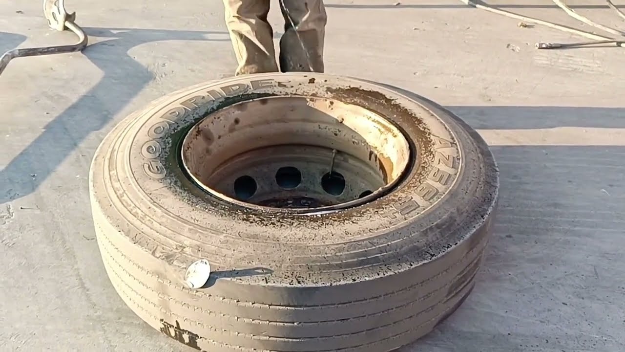 Tire Repairing Huge Truck | #industrial #truck #tires #tire