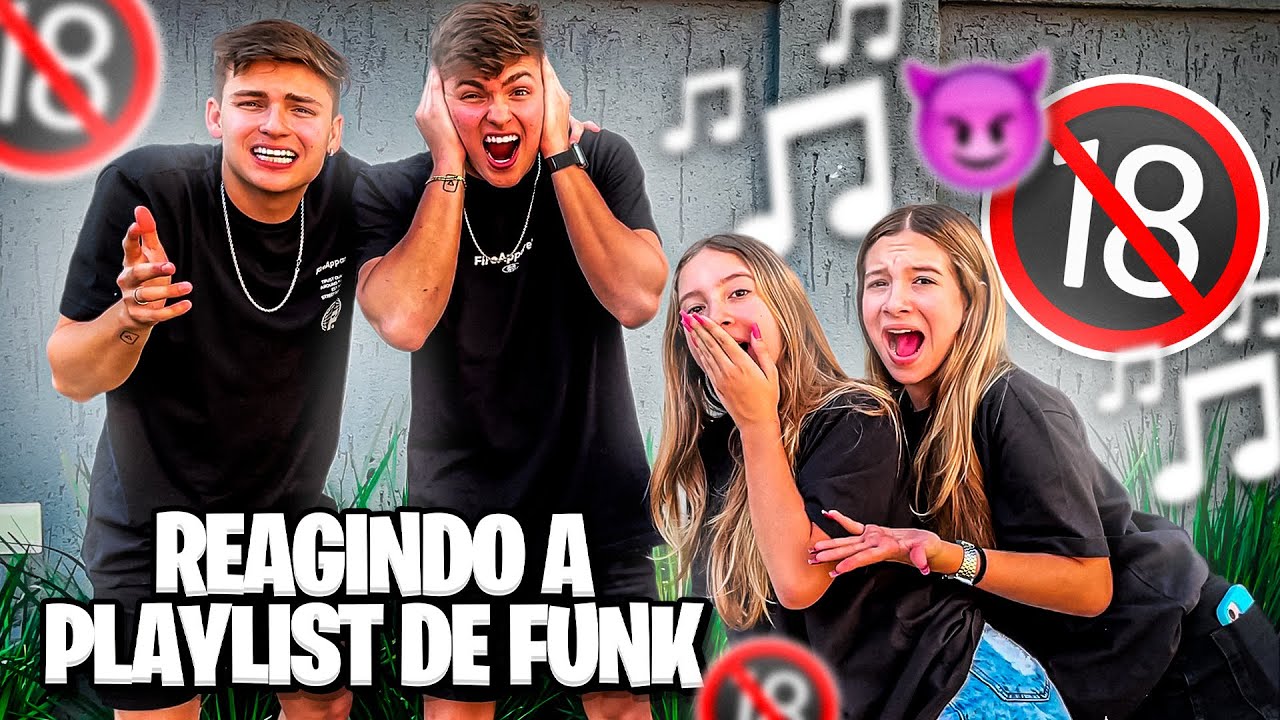 REAGINDO A PLAYLIST DE FUNK DAS MINHAS IRMÃS! •Irmãos Scribel•