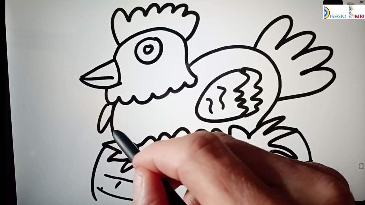 Disegnare una gallina facile