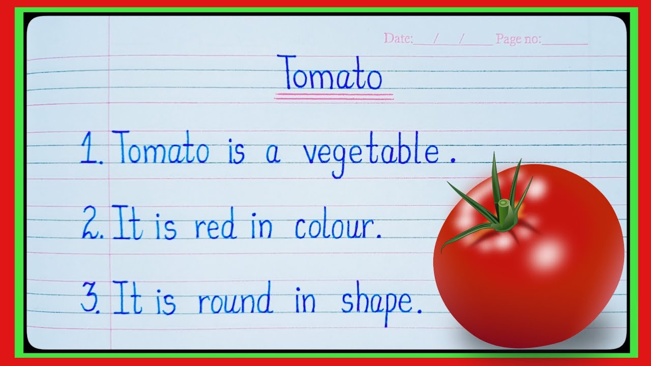 10 lines on Tomato/10 Lines Essay on Tomato/Essay On Tomato/Essay on Tomato in english/Tomato Essay