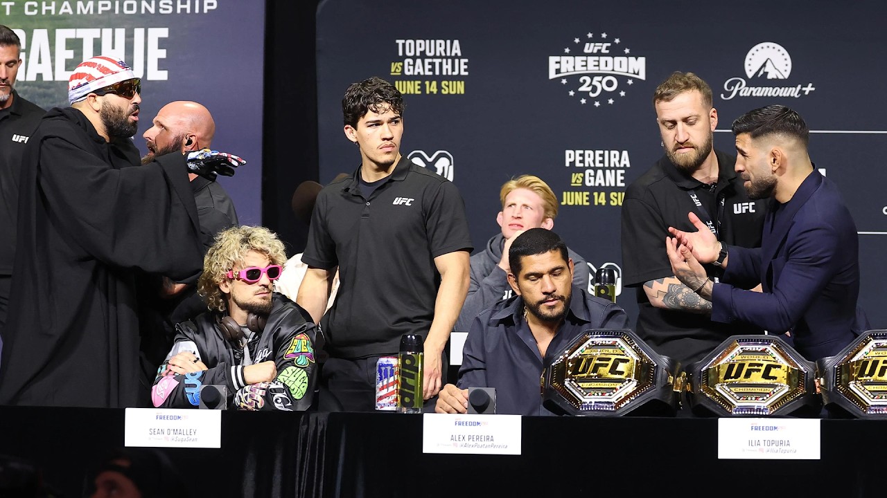 FULL UFC White House Press Conference: Ilia Topuria CONFRONTS Josh Hokit, MORE | MMA Fighting