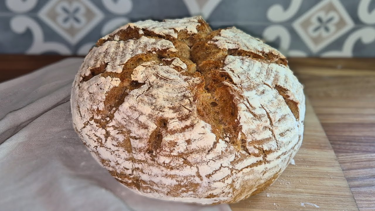 Nie wieder Brot kaufen❗️Knetfrei & wenig Hefe 😋 Rustikal mit vollem Geschmack #227