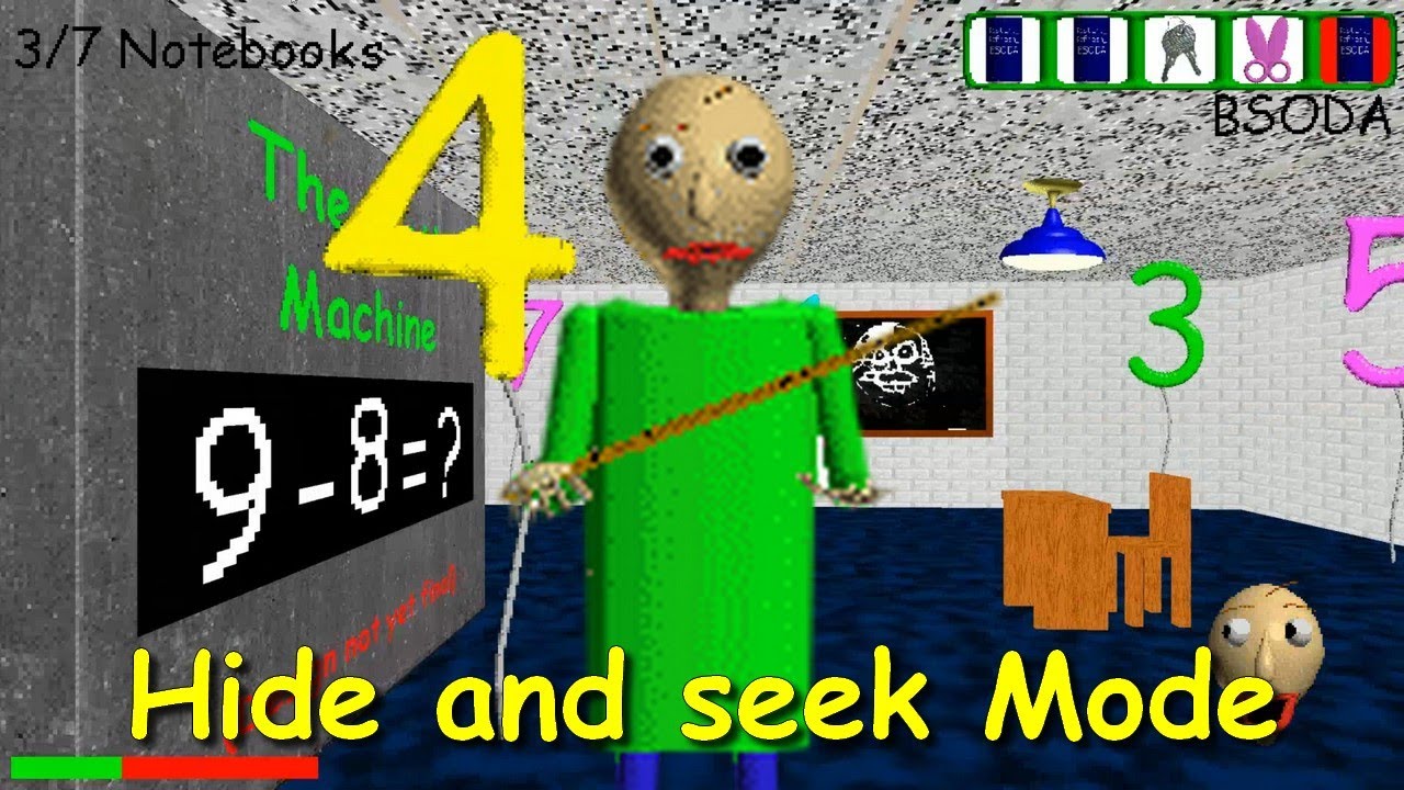 Baldi's Basics Plus Early Access (Hide and seek Mode)