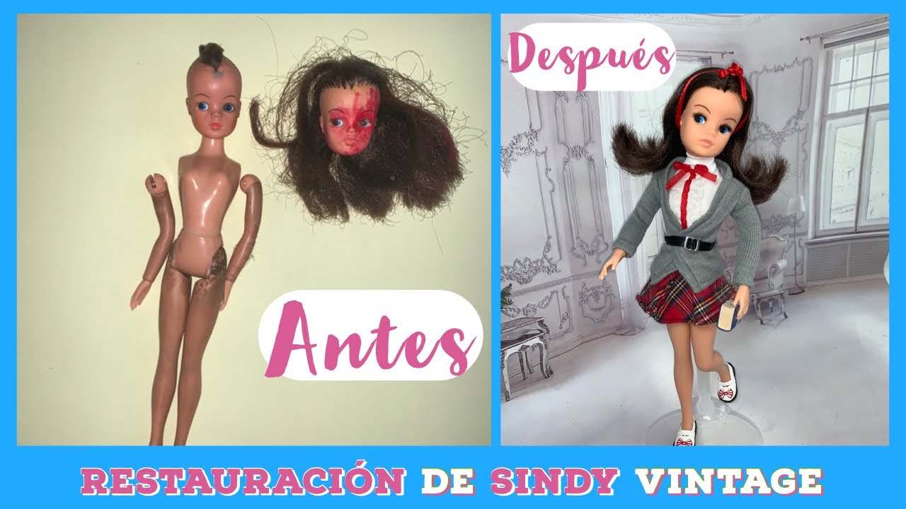 ✅ RESTAURACION SINDY Vintage ❤️ Pedigree Florido  #vintageSindy #Sindydoll #dollcollector #muñecas