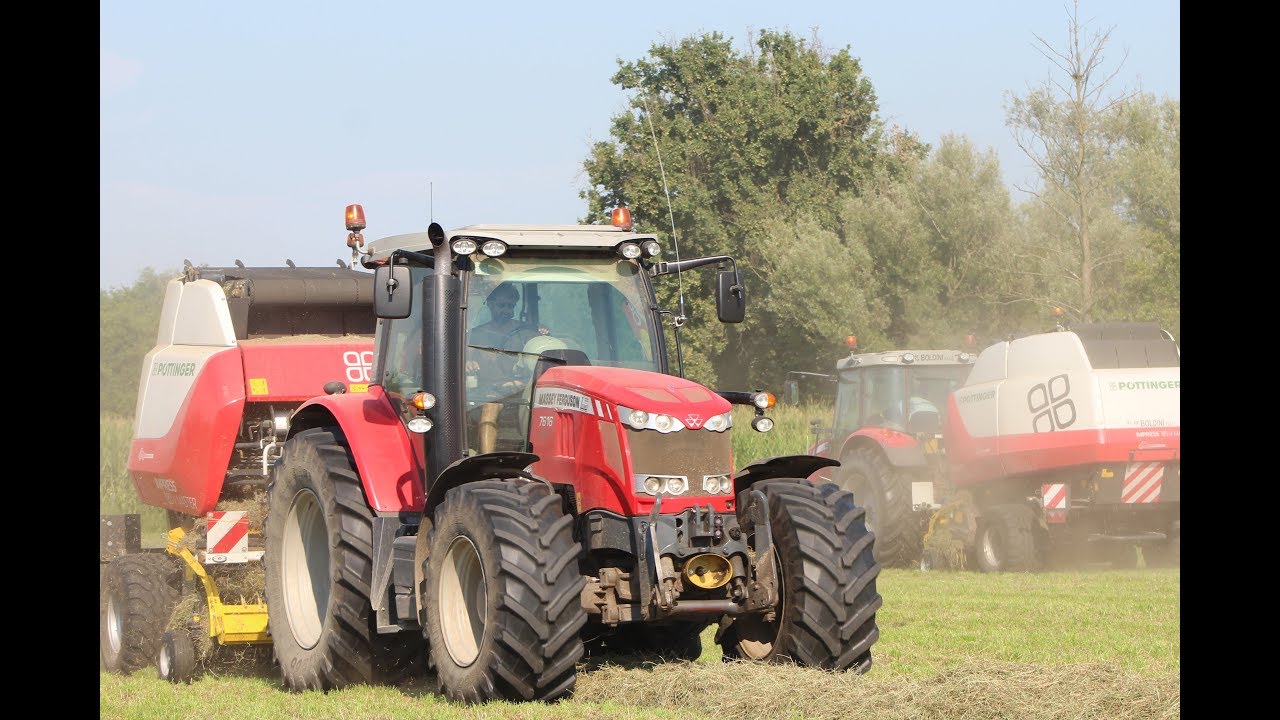 HAY BALING / PÖTTINGER IMPRESS 185 V PRO / MASSEY-FERGUSON 7616 / 5445