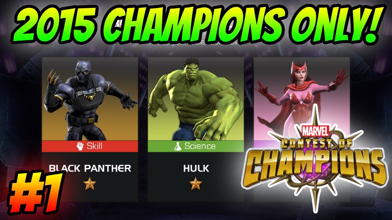 2015 ONLY NEW ACCOUNT CHALLENGE | EP1 FTP New Account Challenge | Marvel Contest of Champions