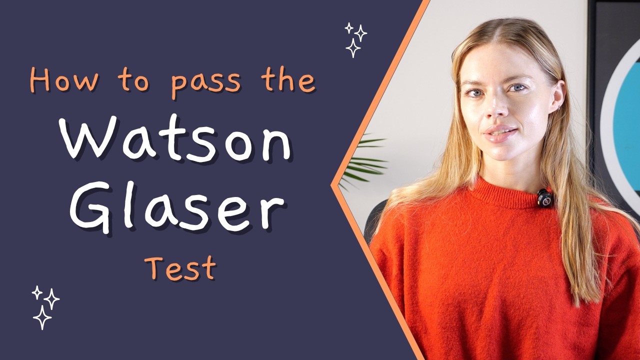 HOW TO PASS THE WATSON GLASER TEST