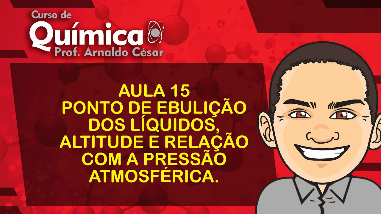 AULA 15 - PONTO DE EBULI&Ccedil;&Atilde;O DOS L&Iacute;QUIDOS,  ALTITUDE E RELA&Ccedil;&Atilde;O COM A PRESS&Atilde;O ATMOSF&Eacute;RICA