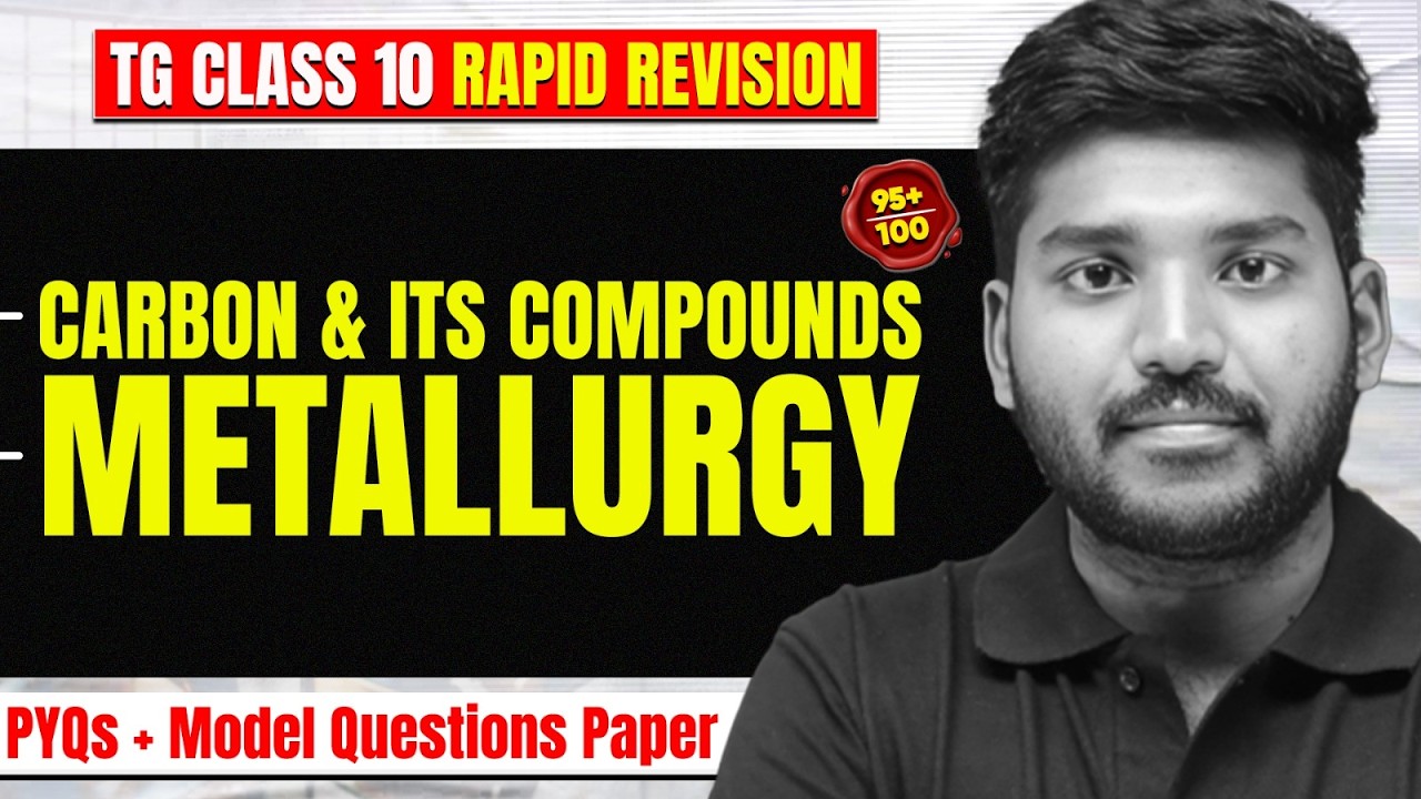 Metallurgy & Other Important Questions | TG 10th Class | Physical Science | Most Imp Questions &PYQs