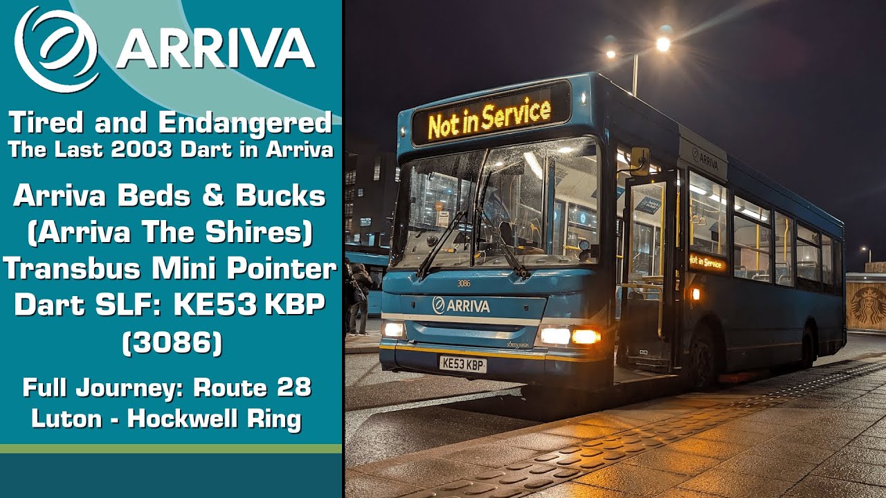 (Now Withdrawn) Arriva The Shires Transbus Mini Pointer Dennis Dart SLF: KE53 KBP