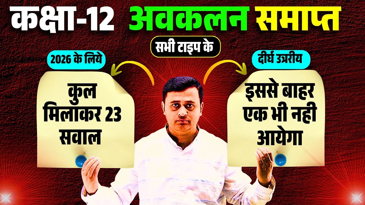 Class 12th Math Chapter 5 Avakalan (अवकलन)
