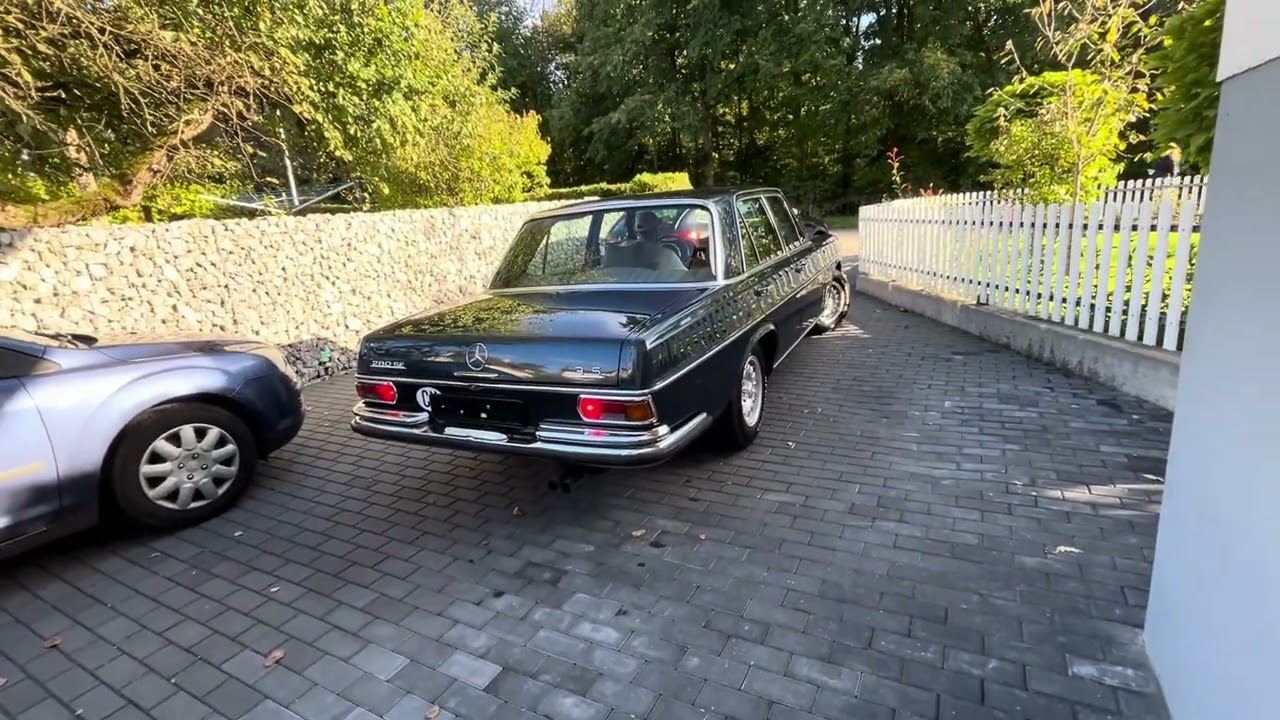 Mercedes Benz Jahrgang 1971 mit einem V 8 klang. 😊 #mercedes #automobile #oldtimer #v8 #w108 