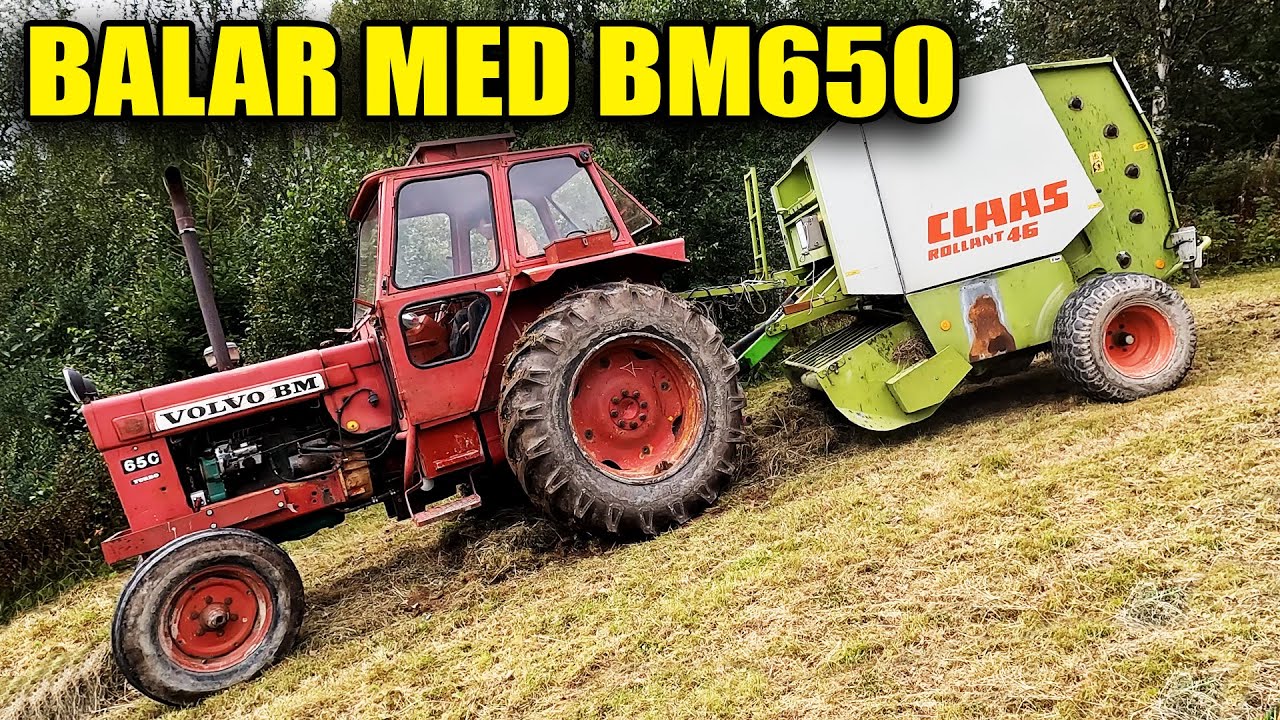 PRESSAR BALAR MED VOLVO BM650 TURBO