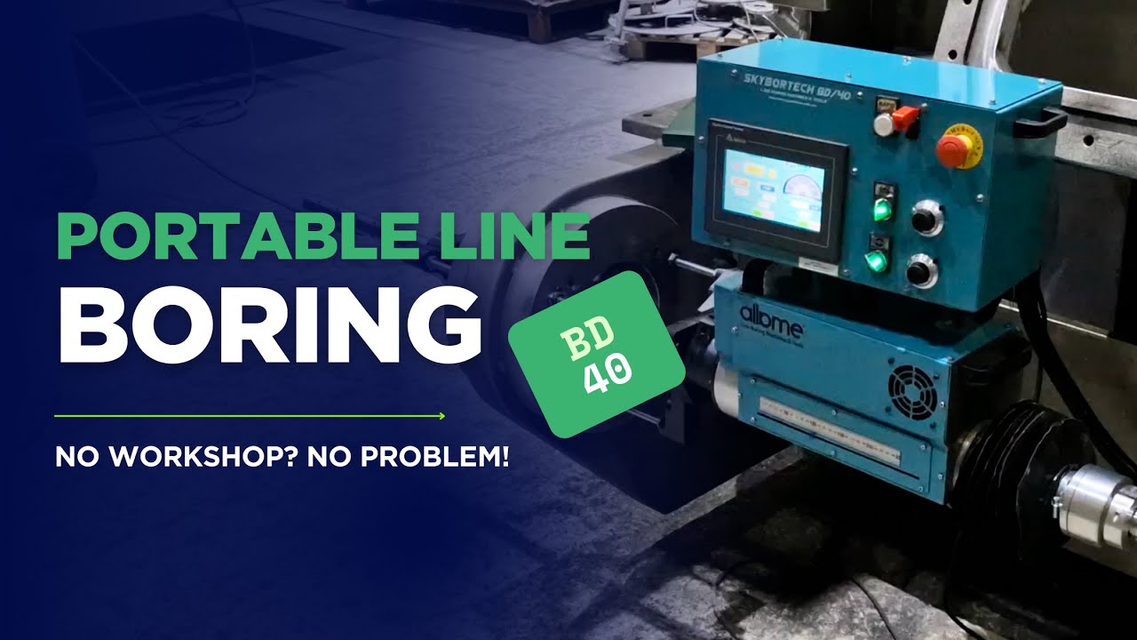 BD 40 Portable Line Boring Machine |  Power in the Field! 🔧 #portablelineboringmachine