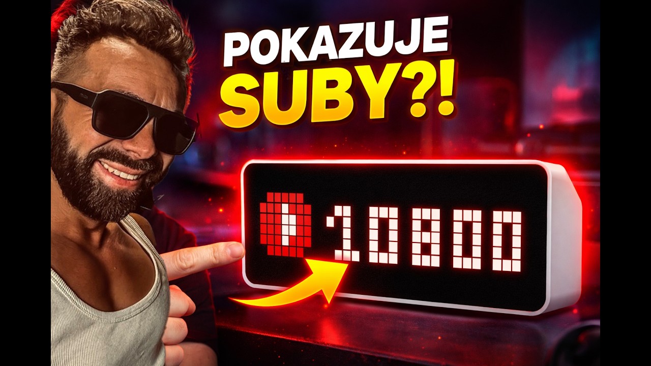Ulanzi TC001-Ten zegarek na biurko pokazuje moje SUBY&hellip;