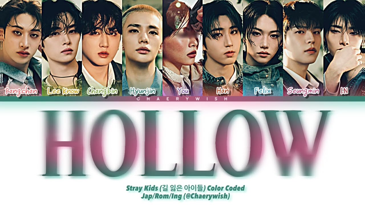HOLLOW - Stray Kids (Karaokê Color Coded Lyrics | Made By ChaeryWish)