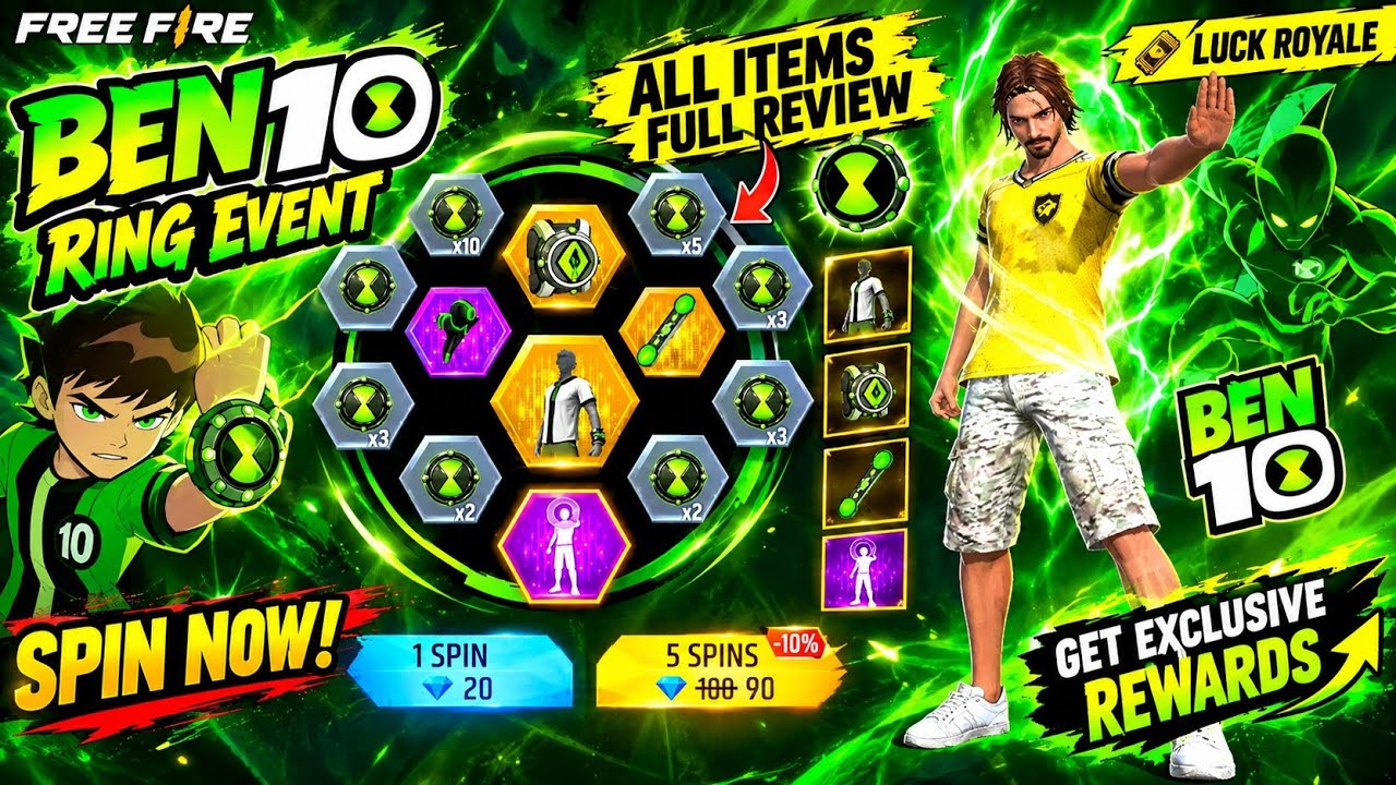 🤯Ben10 Ring Event Free Fire🤩🔥| Next Ring Event Free Fire💥| Free Fire New Event Tamil | FF New Event