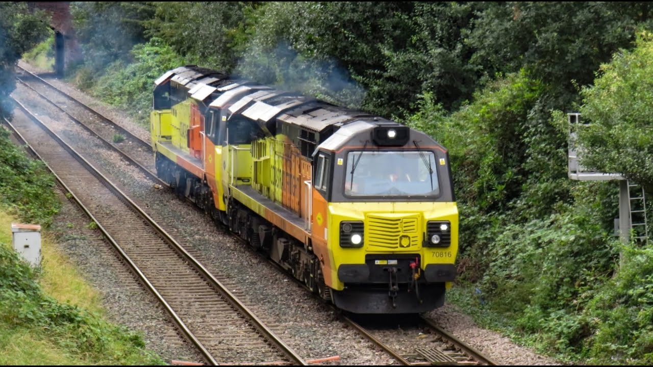 Colas Rail Class 70 No's. 70816 & 70805 on 0D02 Crewe B.H - Doncaster C.H.S on 03.09.20 - HD