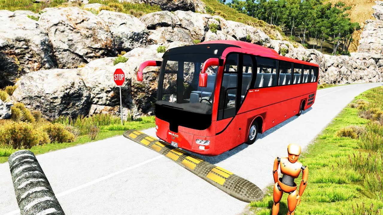TRANSPORTING Mini TRACTORs & BIG STRAWBERRY with FLATBED TRAILER & CAT LOADERS!! - BeamNG.drive