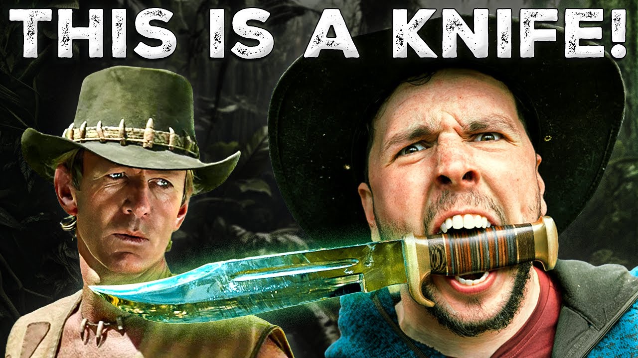 THIS IS A KNIFE!! The REAL Crocodile Dundee&nbsp;Bowie Knife!!